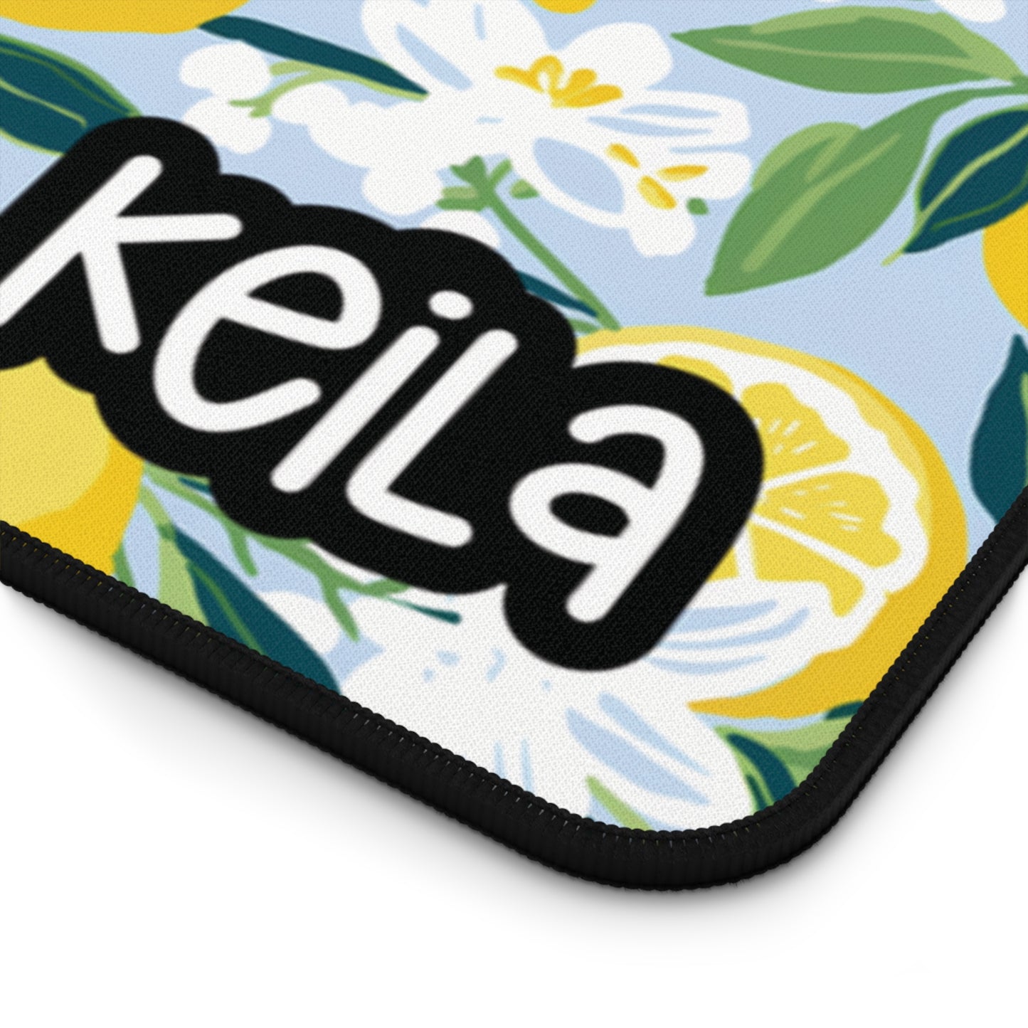 Personalized Lemon Themed Desk Mat | Cute Desk Pads