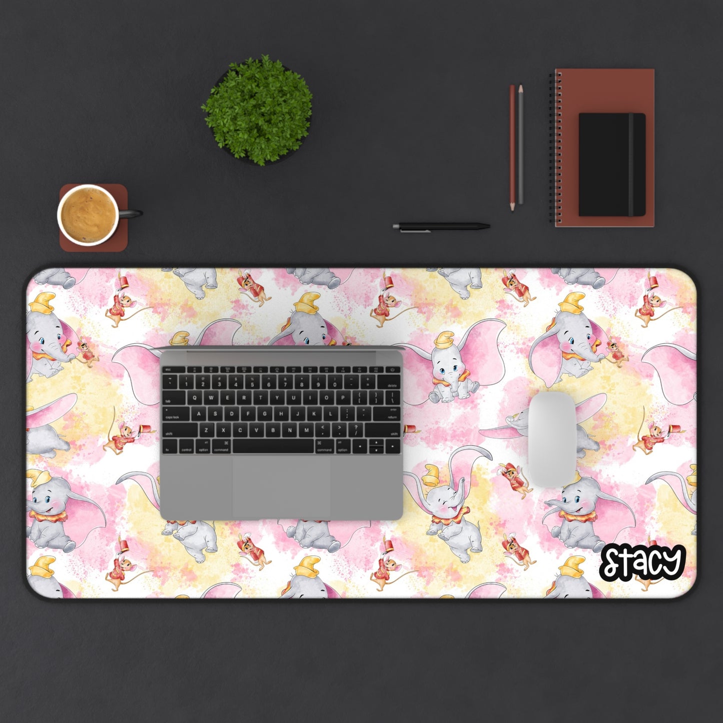Dumbo Desk Mat, Whimsical Desk Accessory, Cute Office Decor, Unique Gift for Kids, Fun Mouse Pad
