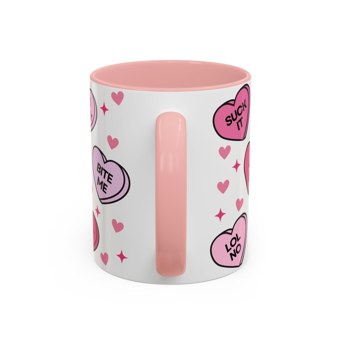 Cute Pink Valentine Humor Coffee Mug (11oz)