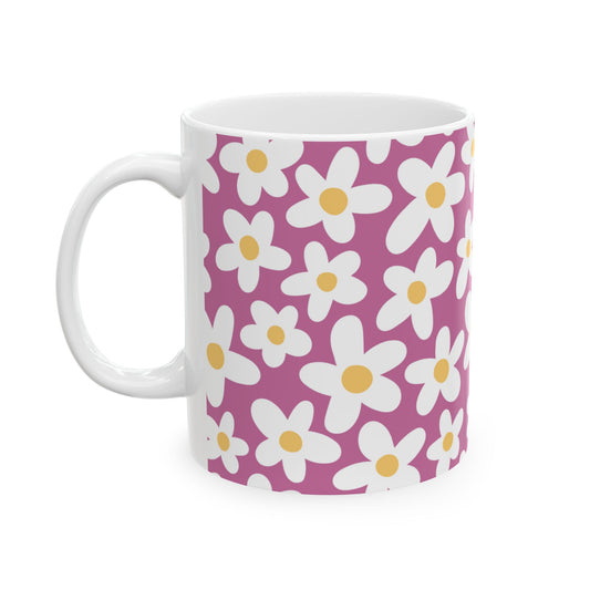 Cute Retro Flowers Coffee Mug (11oz)