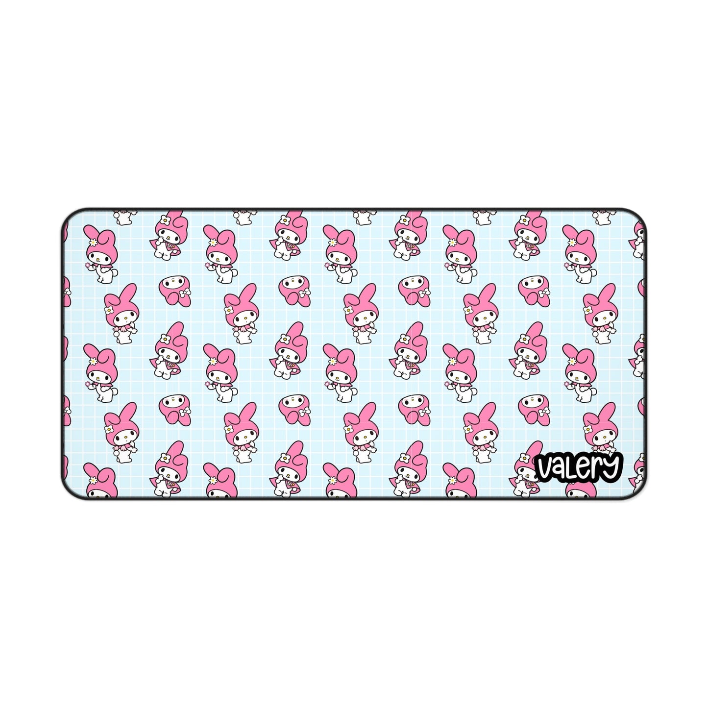 Cute My Melody Desk Mat Blue - Kawaii Gaming Mouse Pad, Office Decor, Gift for Gamers, Student Workstation