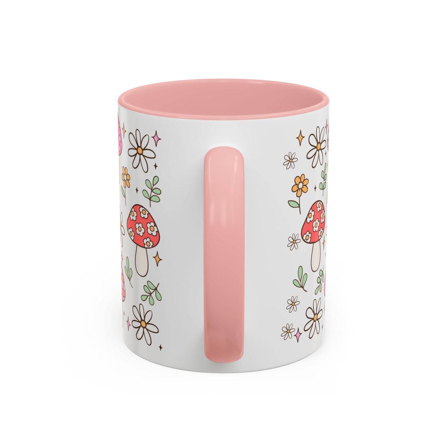 Whimsical Mushroom Coffee Mug - Floral Design for Nature Lovers