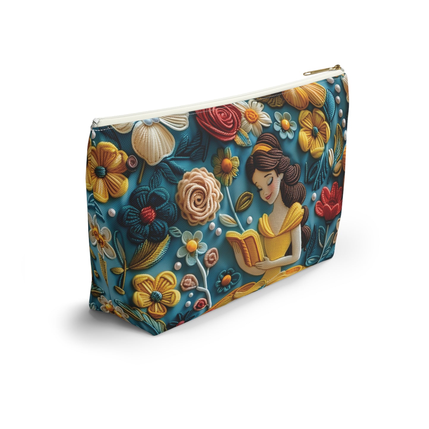 Disney Princess Belle Reading Floral Pouch | Princess Belle Accesories Bag