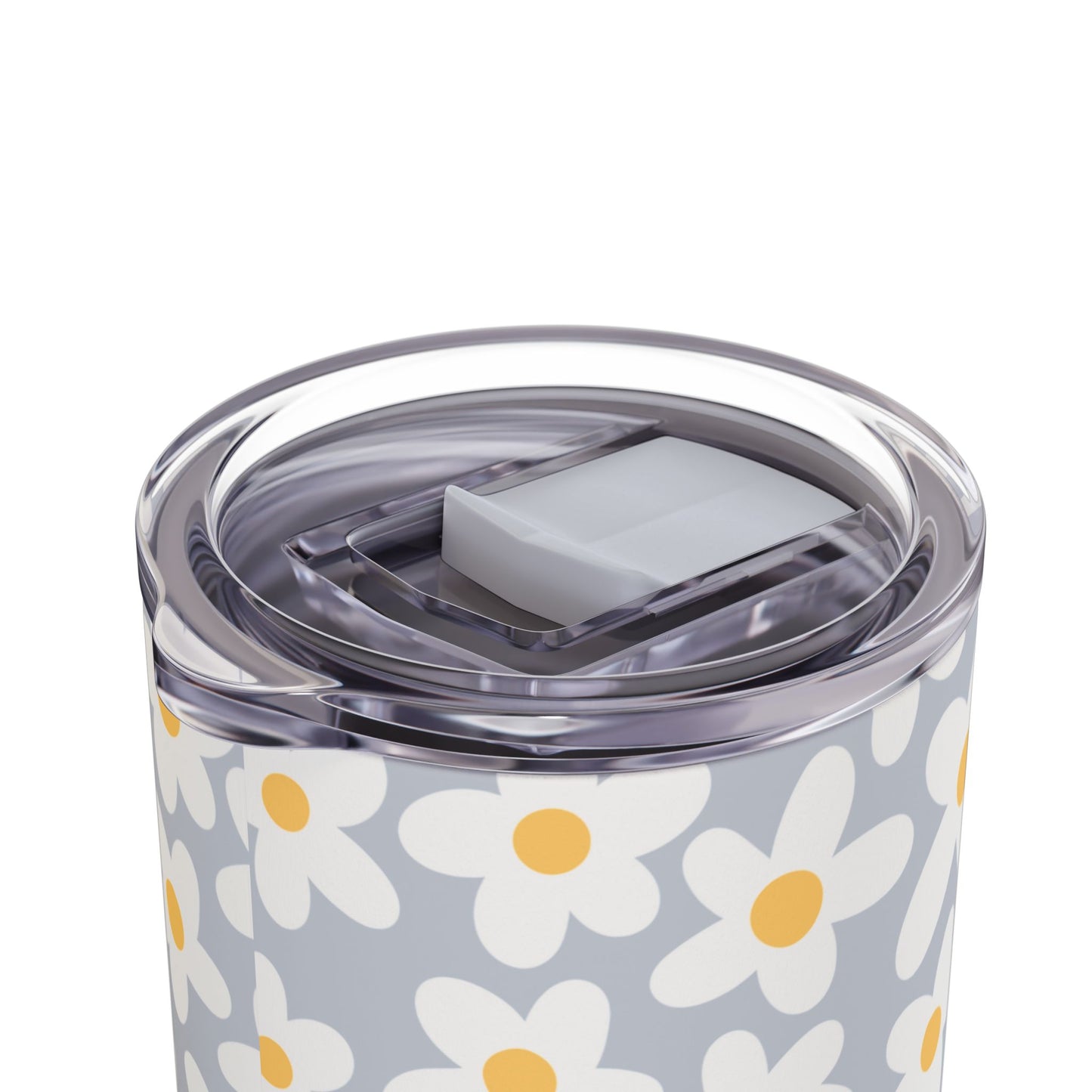 Personalized Retro Flowers Skinny Matte Tumbler, 20oz