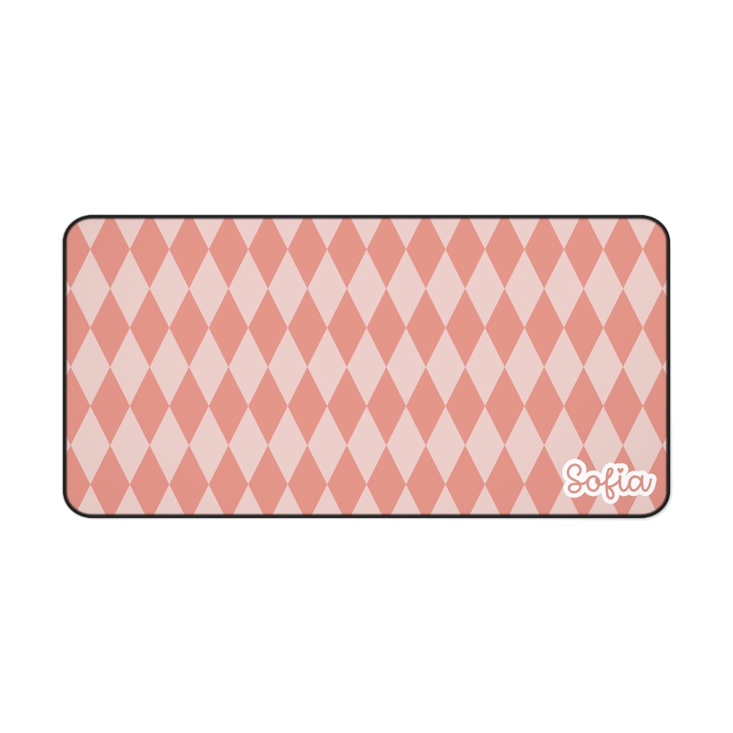 Pink Boho Chic Desk Mat - Stylish Workspace Accessory, Personalized Gift, Office Decor, Modern Desk Pad, Home Office Essentials
