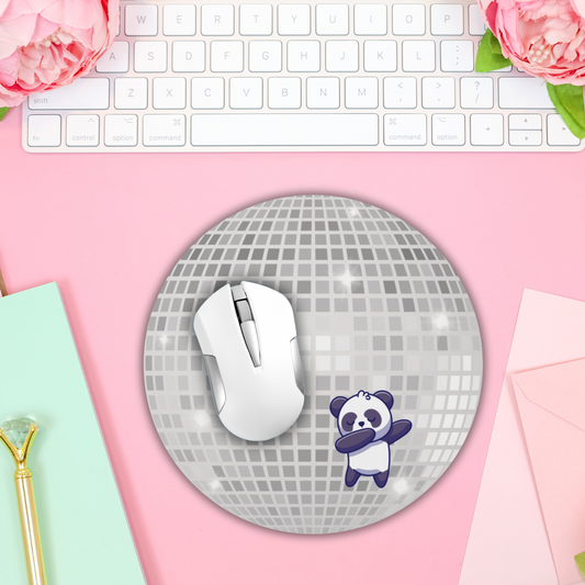 Mouse Pad - Disco Ball & Dancing Panda