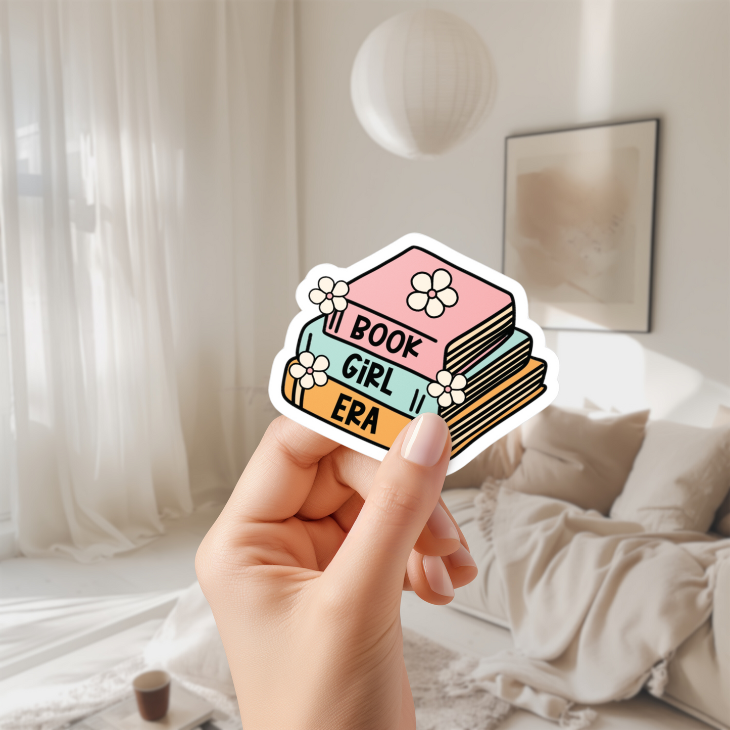 Book Girl Era Booklover Sticker (water proof) 3”x4”