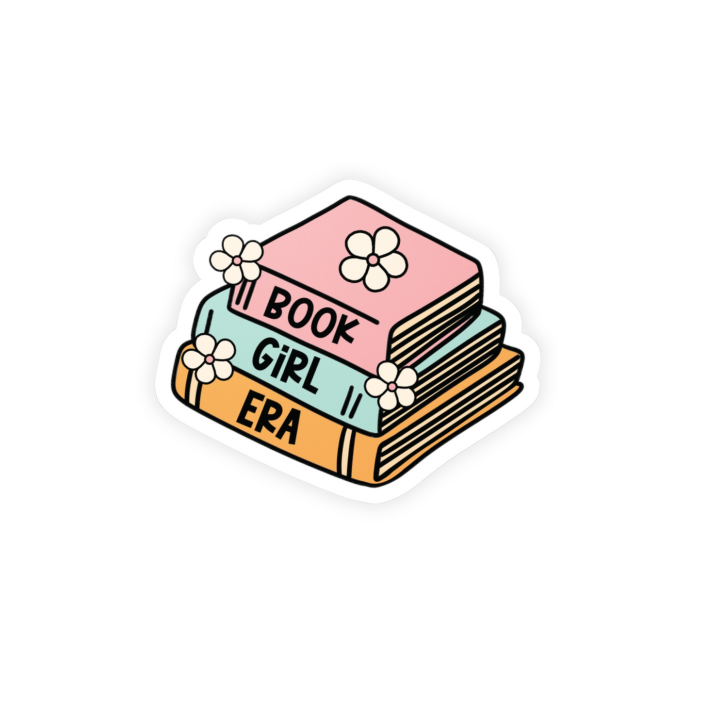Book Girl Era Booklover Sticker (water proof) 3”x4”
