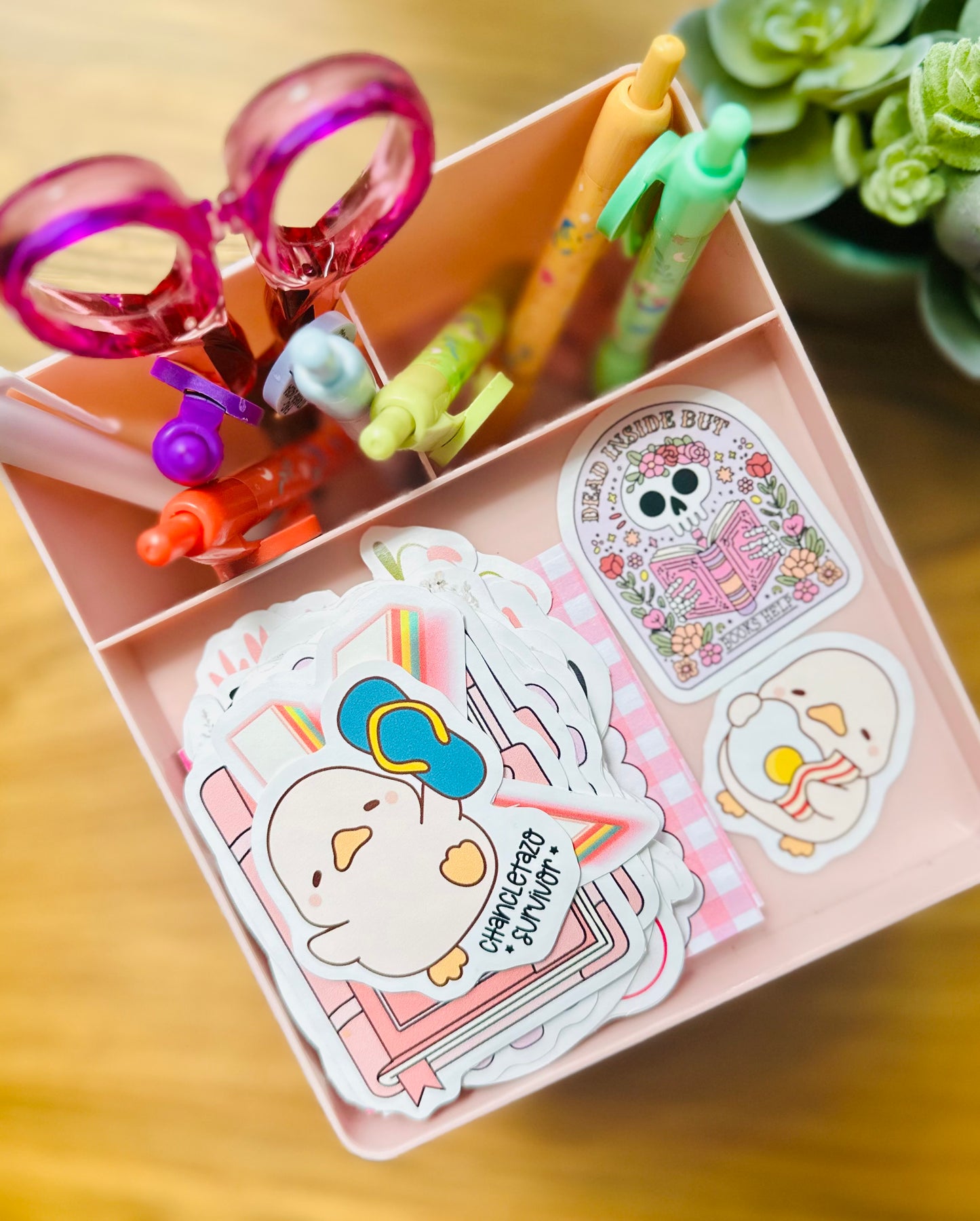 Cute Duck Humor Sticker (waterproof) 2”x2”