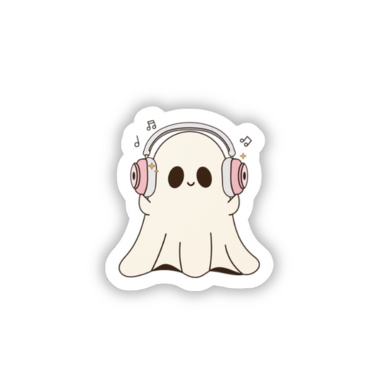 Cute Ghosty Sticker (waterproof) 1”x1”