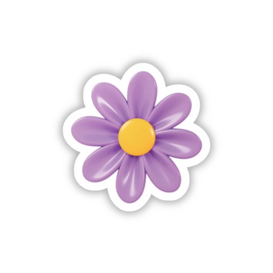 Cute Flower Decorative Sticker (waterproof) 2”x2”