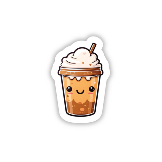 Cute Coffee Sticker (waterproof)