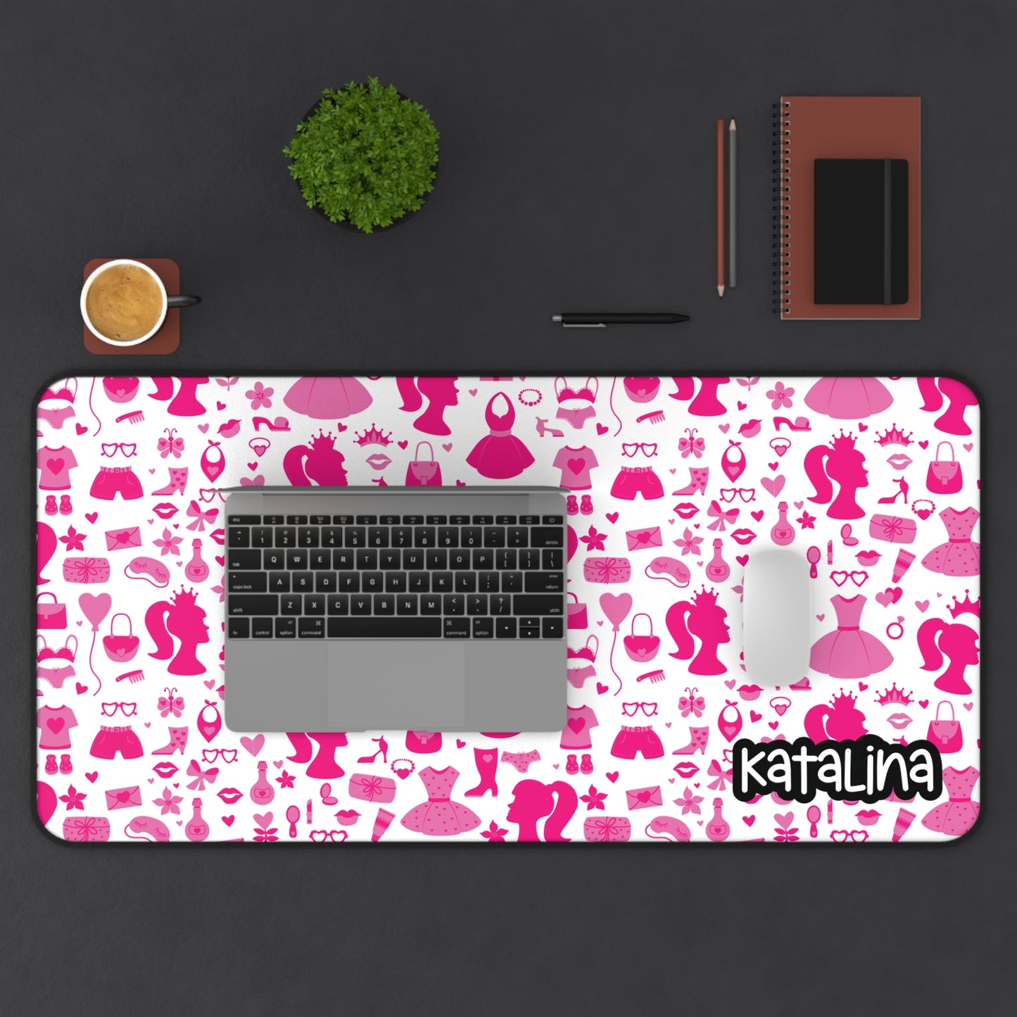 Personalized Barbie Desk Mat