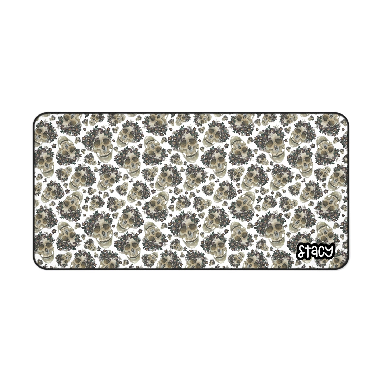 Skulls Themed Desk Mat | Personalized Skulls Desk Mat for Women
