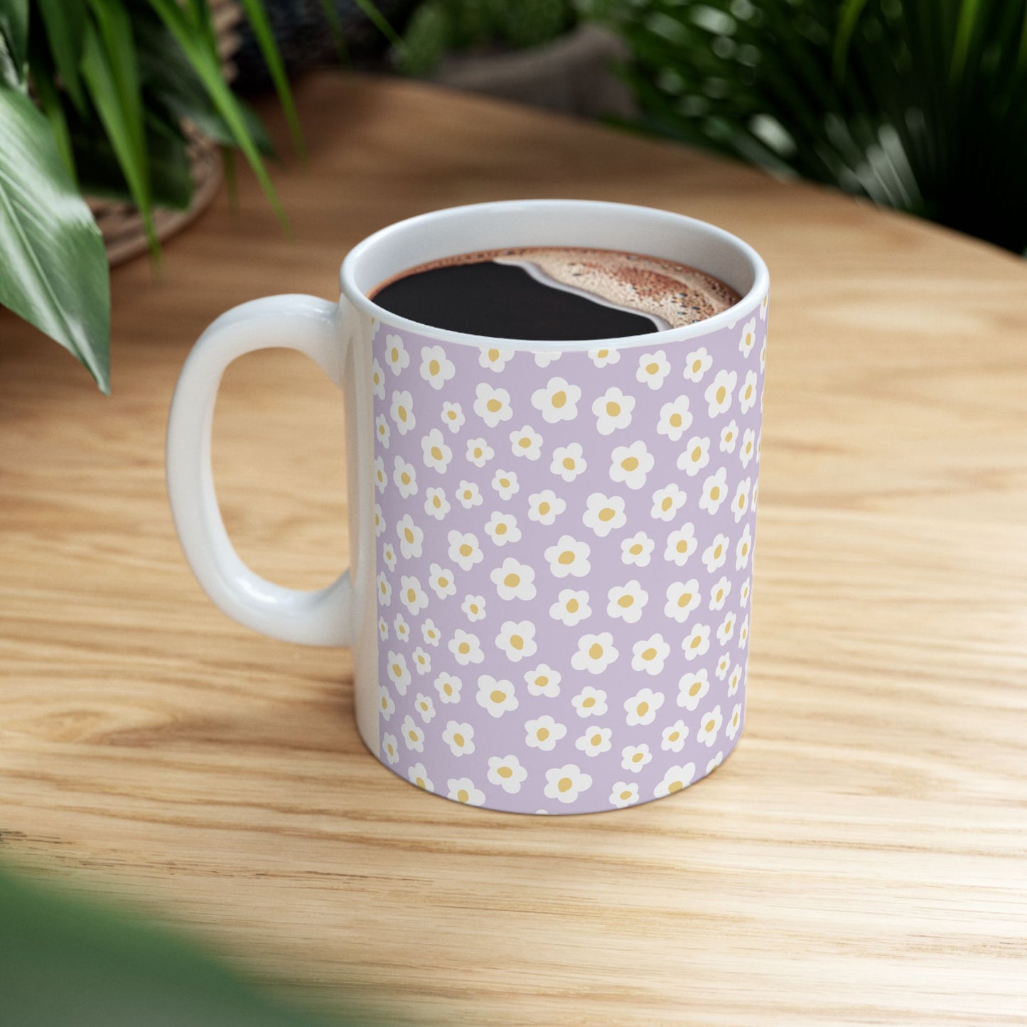 Cute Retro Flowers Coffee Mug (11oz)