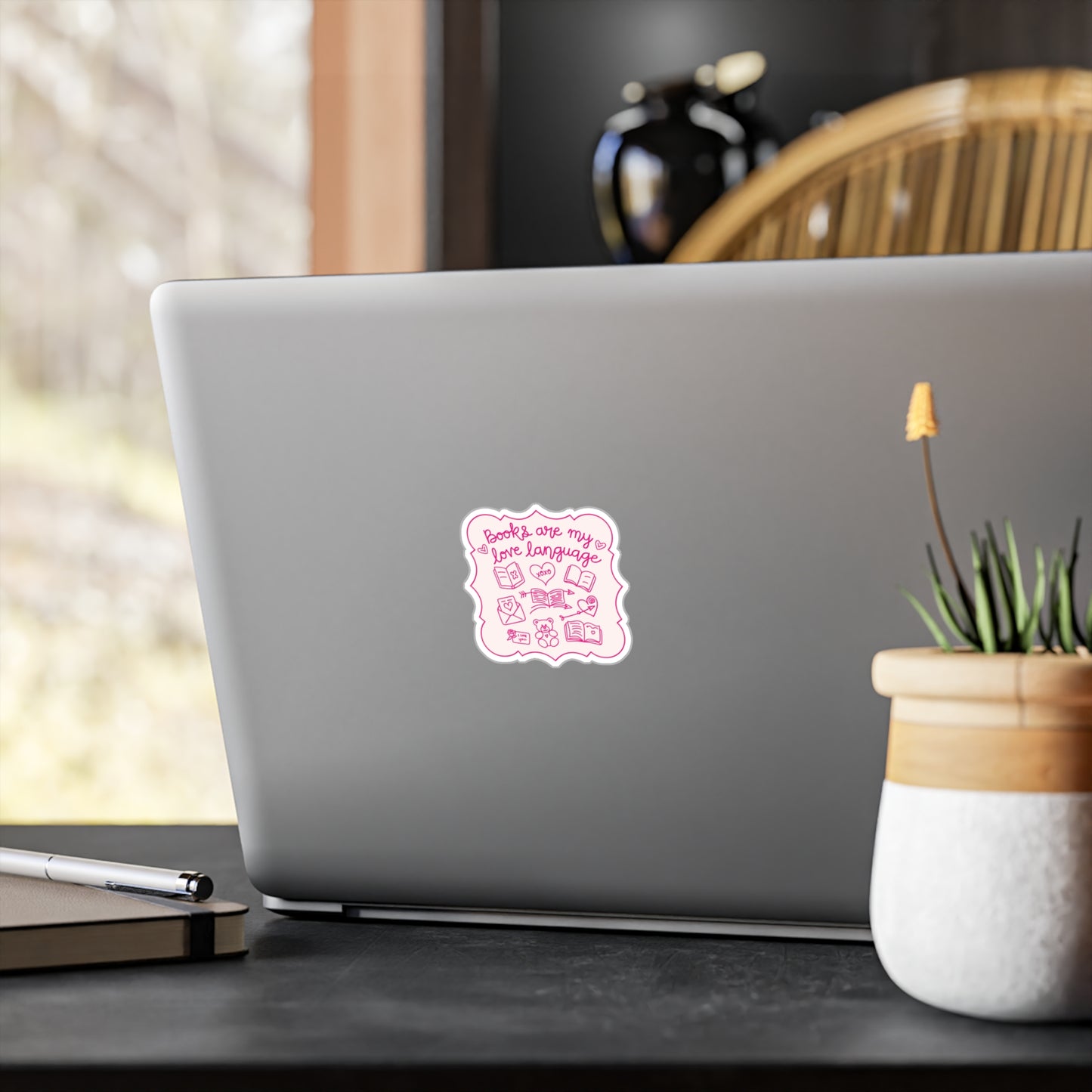 Booklover Sticker (water proof) 3”x4”