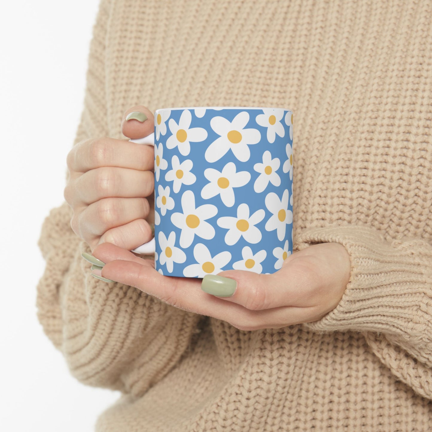 Cute Retro Flowers Coffee Mug (11oz)