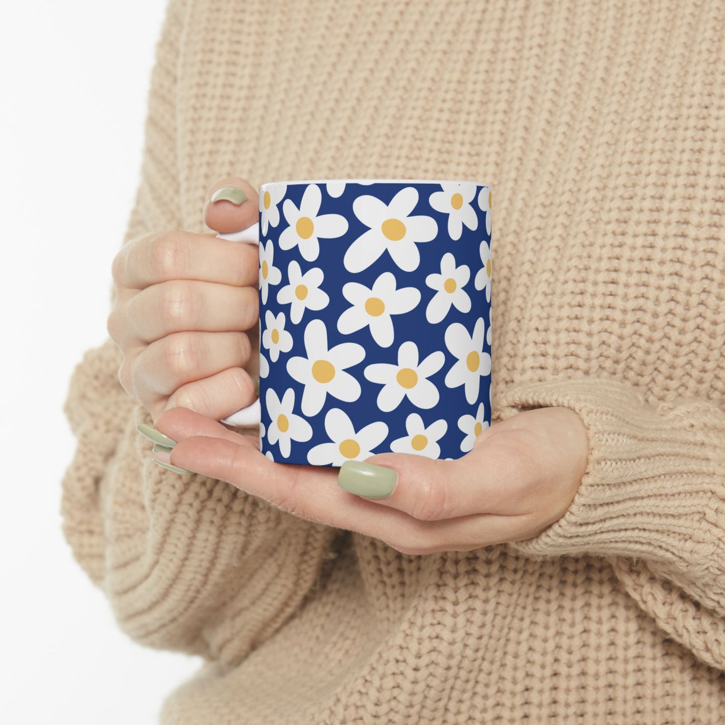 Cute Retro Flowers Coffee Mug (11oz)