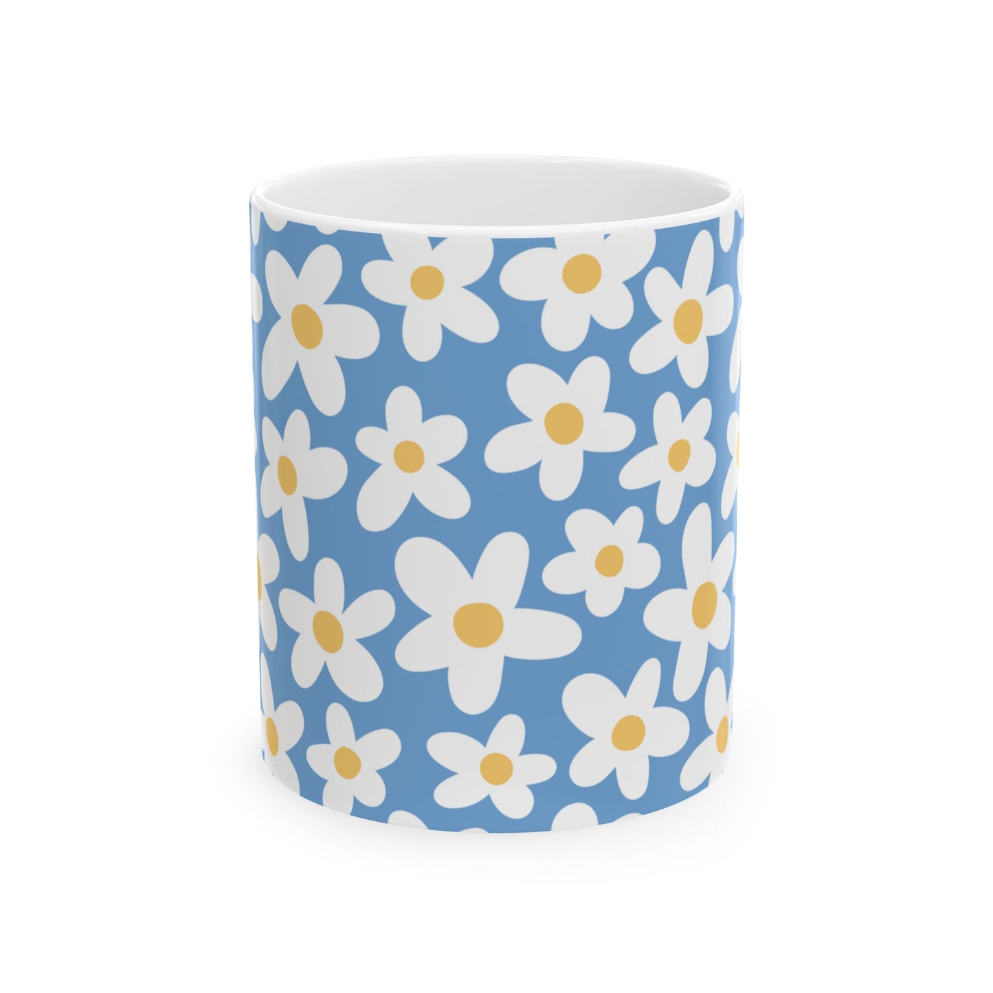 Cute Retro Flowers Coffee Mug (11oz)