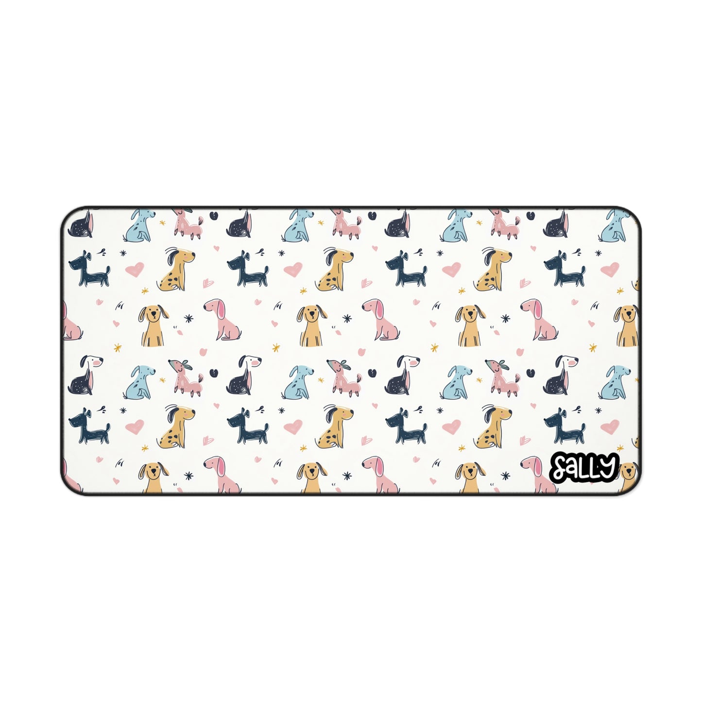 Cute Dog Pattern Desk Mat - Perfect for Pet Lovers and Home Offices
