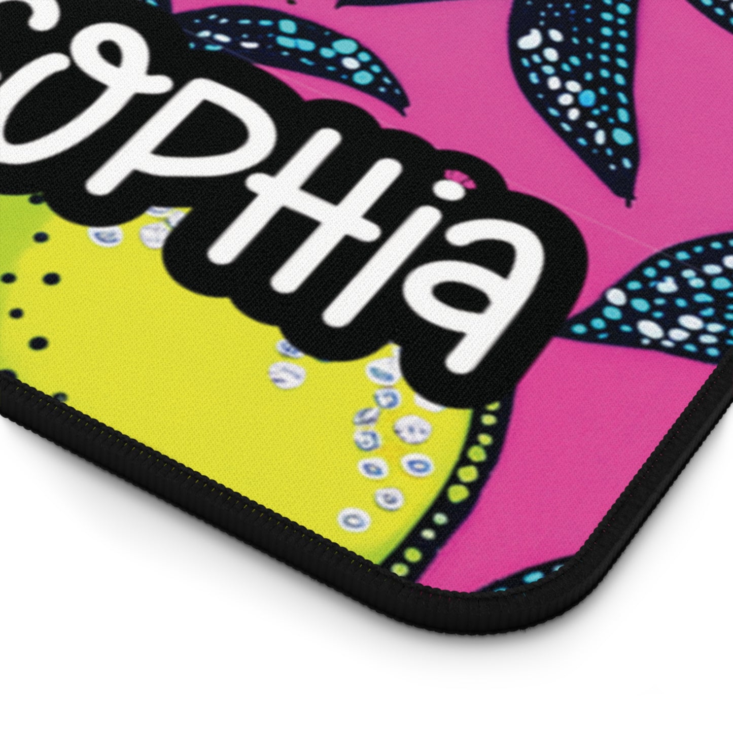 Personalized Cute Pink Lemon Themed Desk Mat | Cute Desk Pads