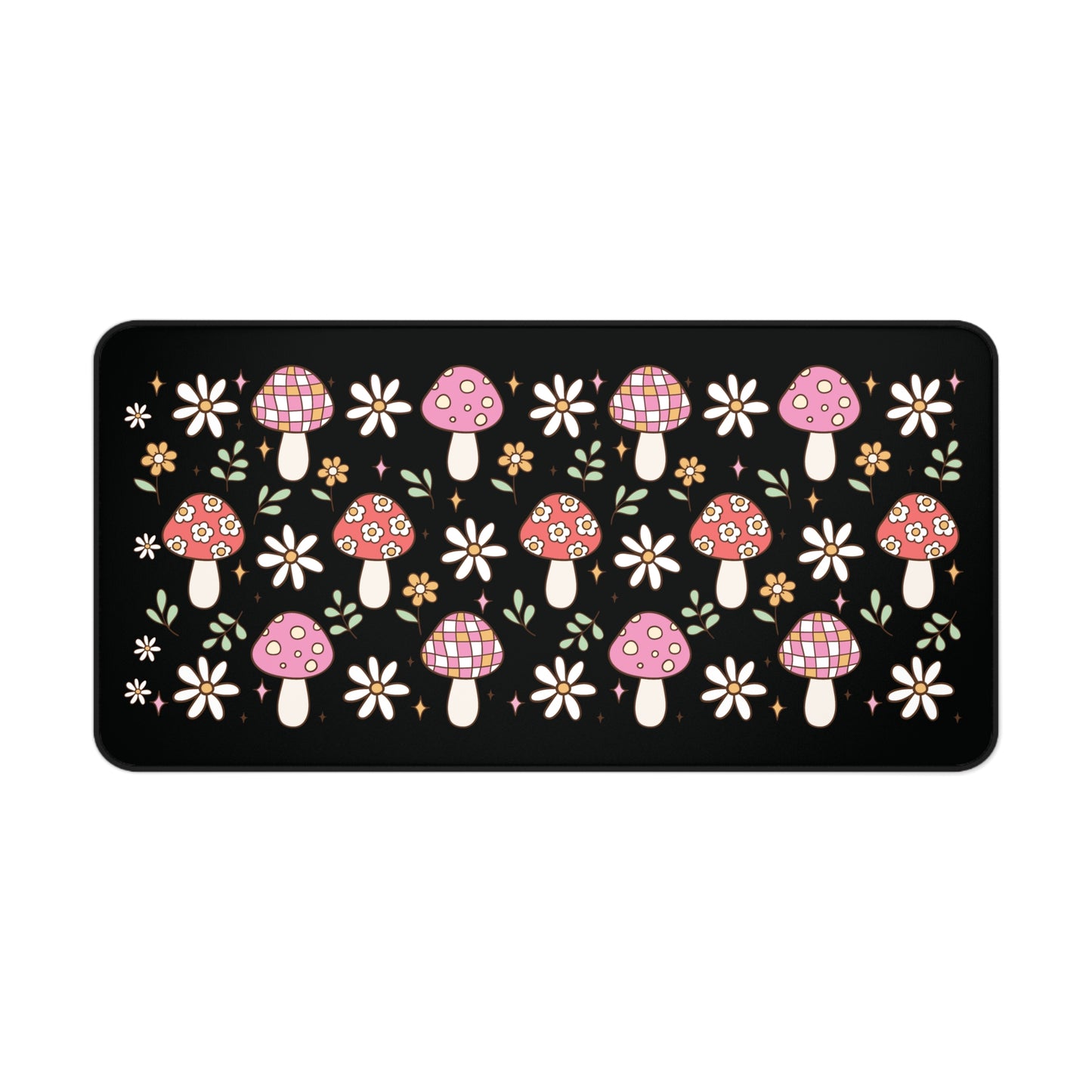 Floral Mushrooms Desk Mat