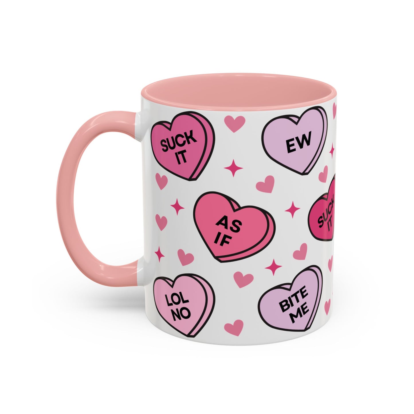 Cute Pink Valentine Humor Coffee Mug (11oz)