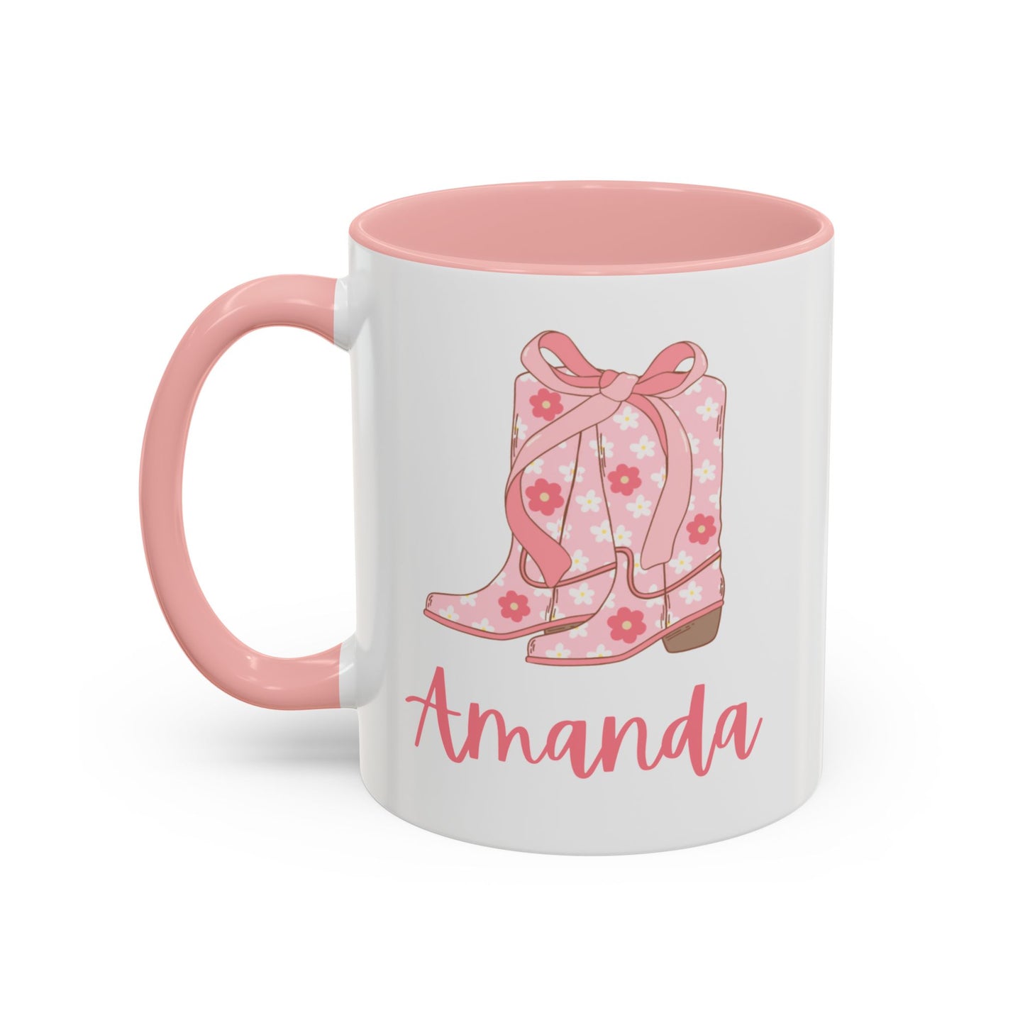 Personalized Coquette Cowgirl Boots Coffee Mug (11oz)