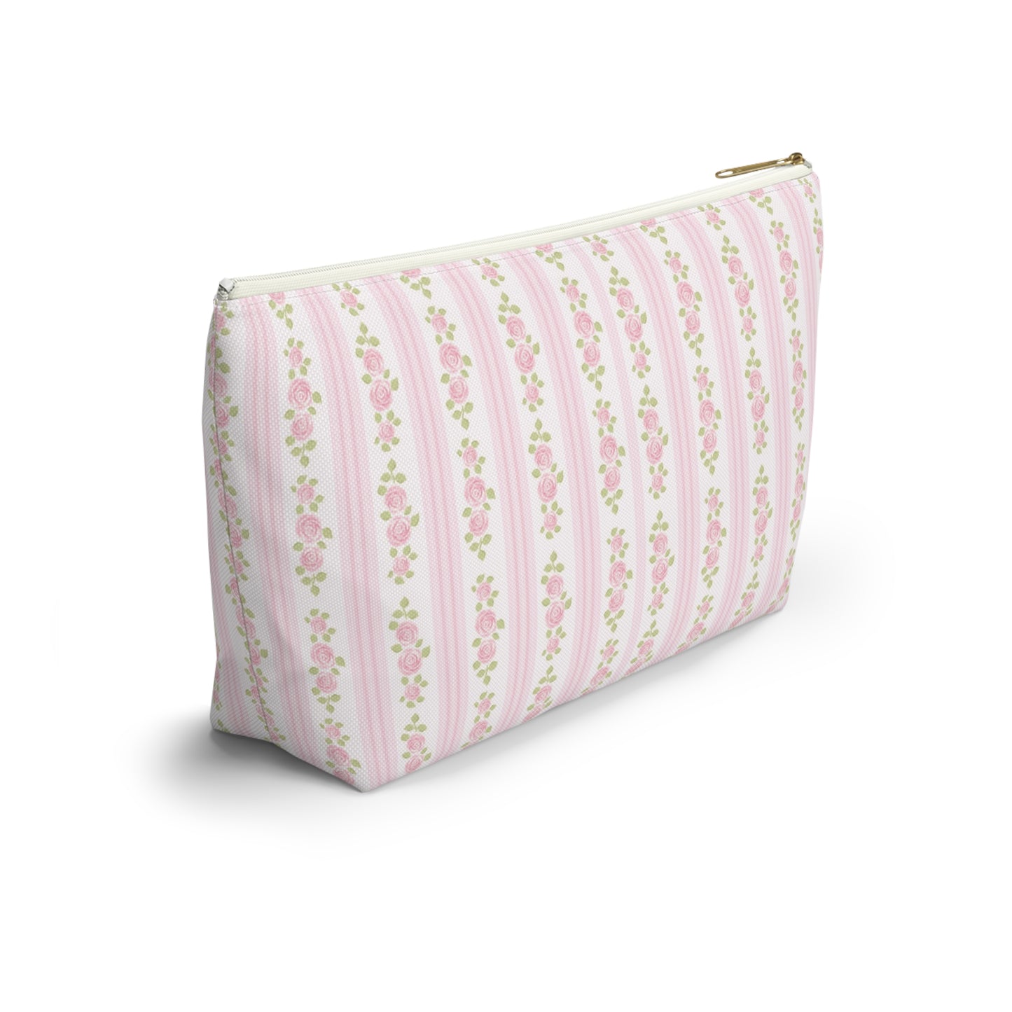 Personalized Pink Floral Pouch | Pink Floral Accesories Bag | Wipes & Dipes Pouch