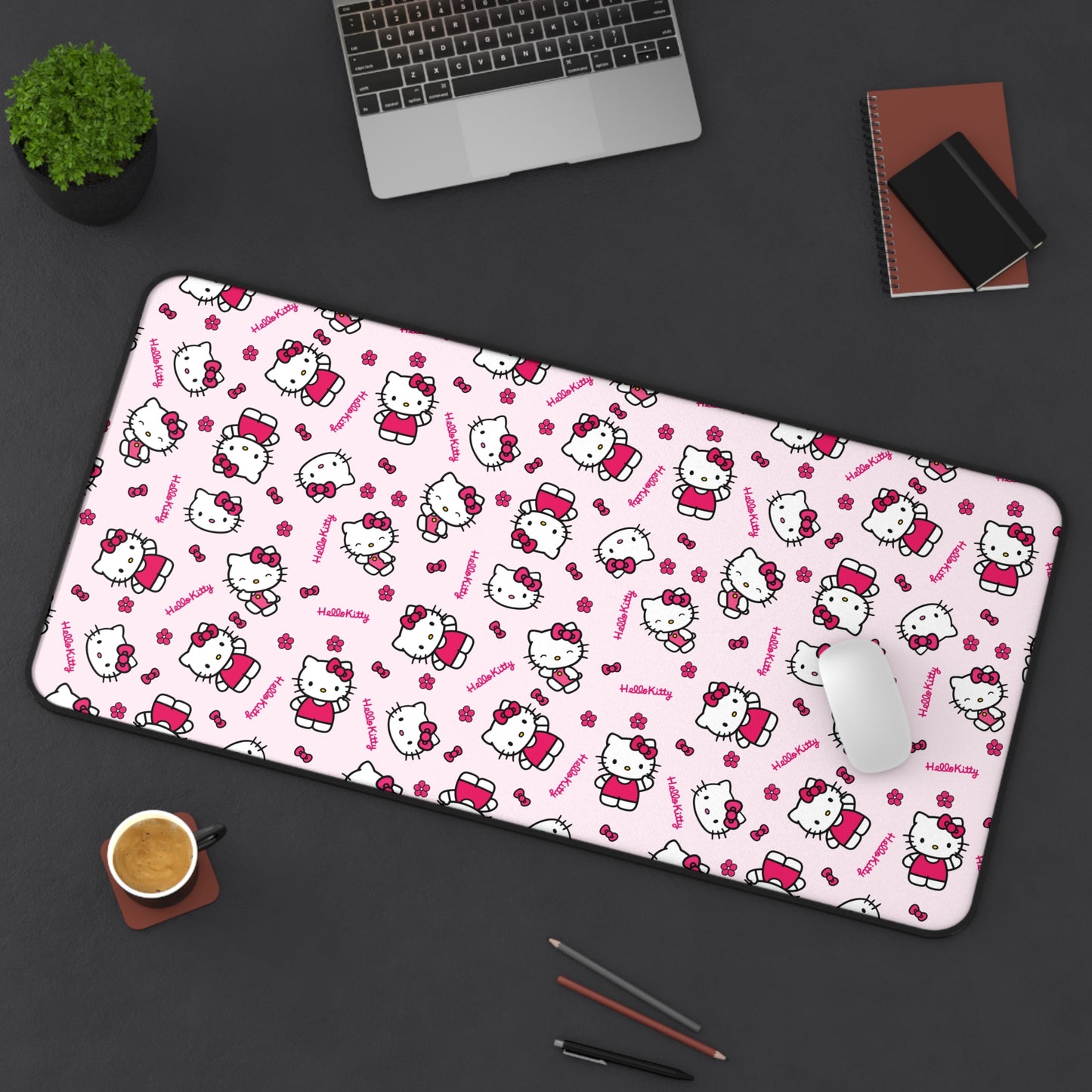 Pink Hello Kitty Desk Mat