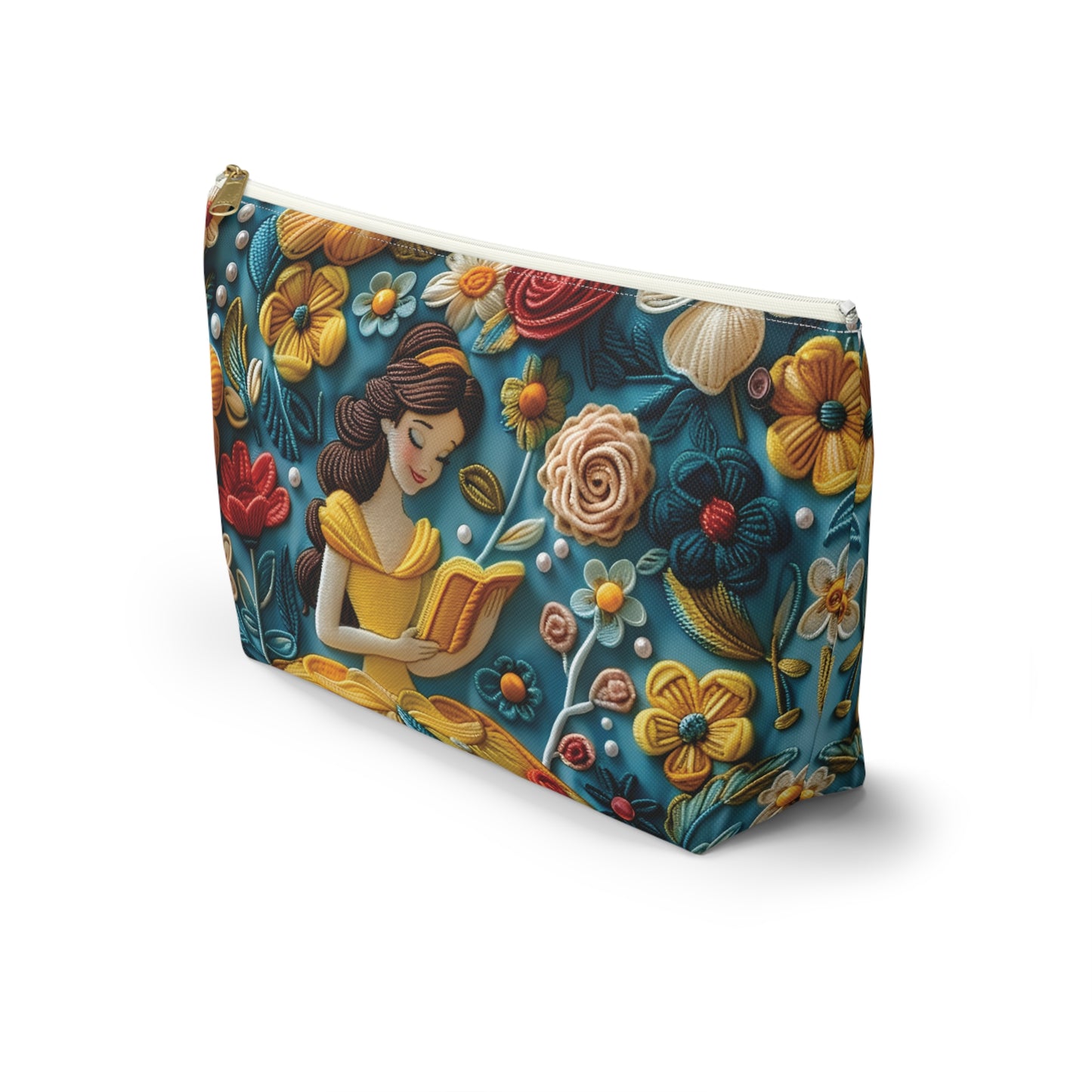 Disney Princess Belle Reading Floral Pouch | Princess Belle Accesories Bag
