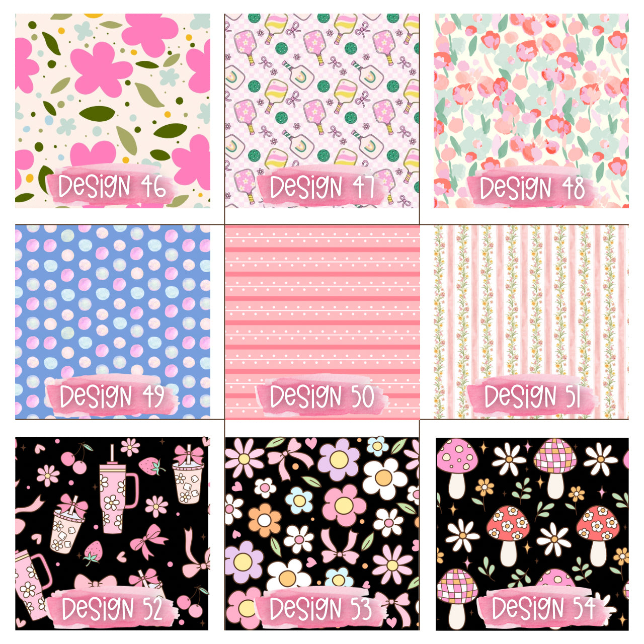 Matching mousepad, notebook, pen, pouch and bag charm/key chain lip balm holder - Personalization option available!