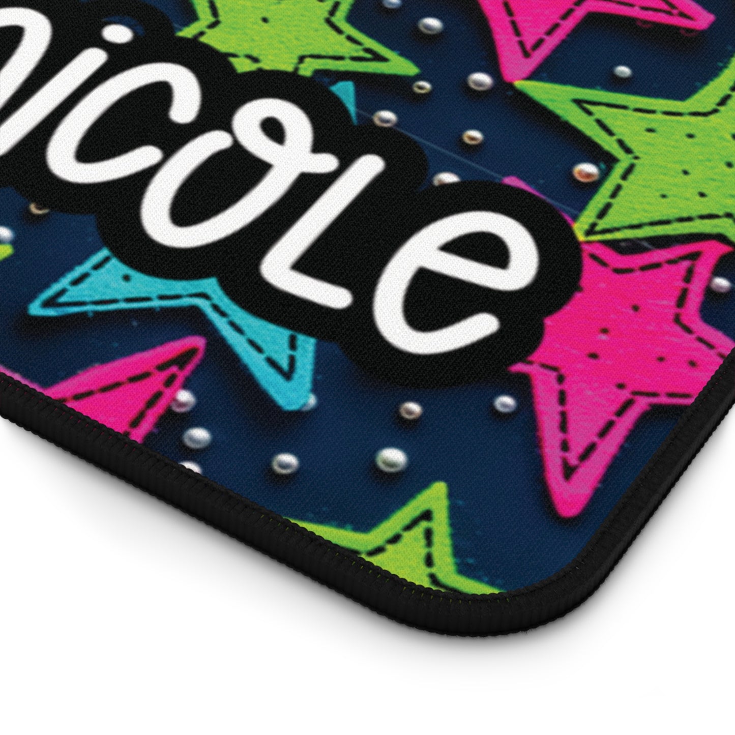 Personalized Cute Colorful Stars Desk Mat | Cute Desk Pads
