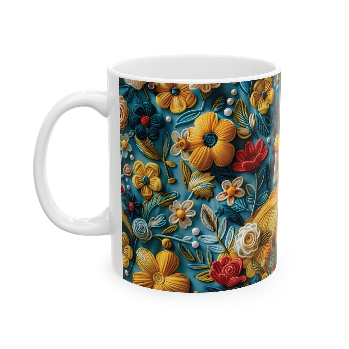 Cute Disney Princess Coffee Mug (11oz) | Princess Belle Reading Coffee Mug