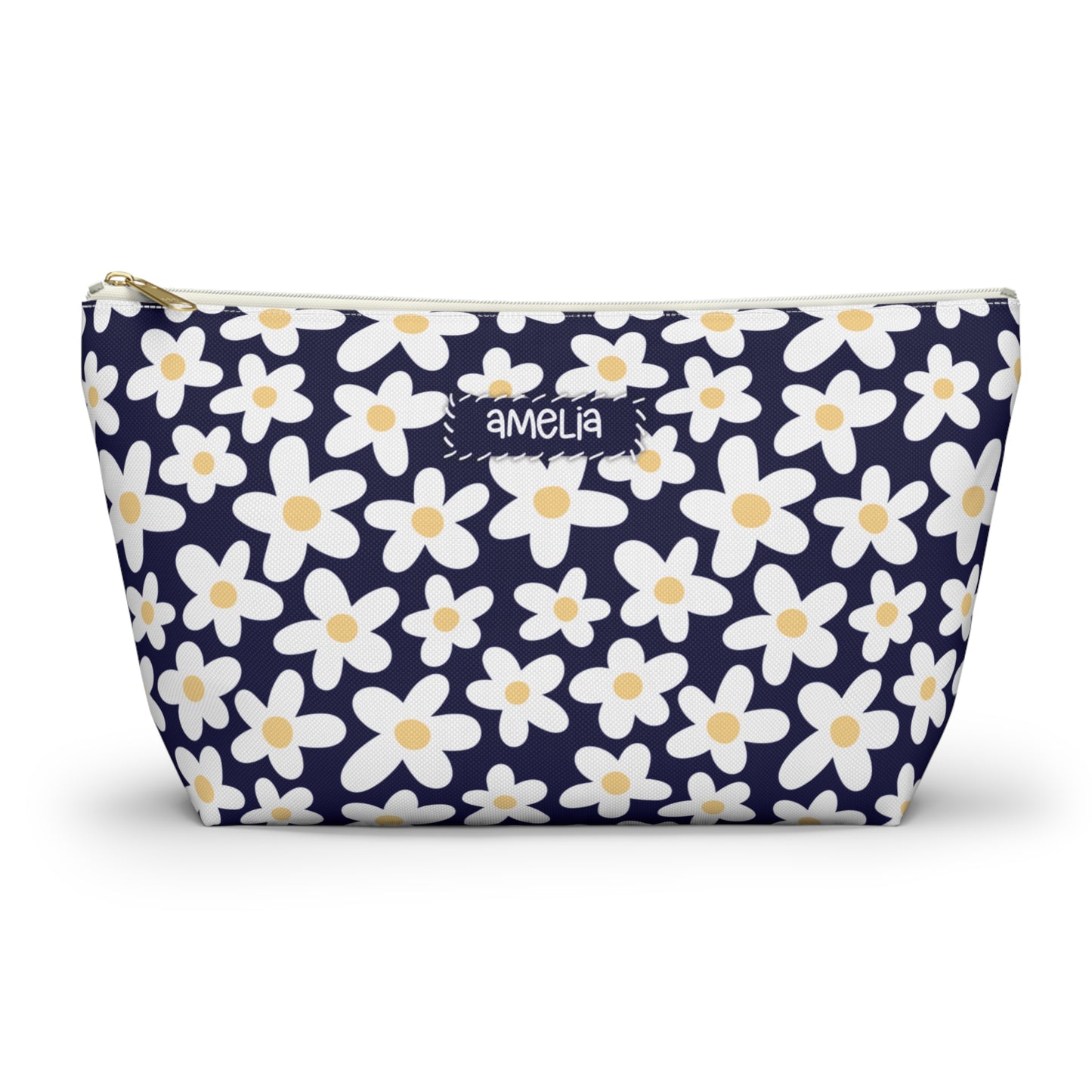 Personalized Retro Floral Pouch | Floral Accesories Bag