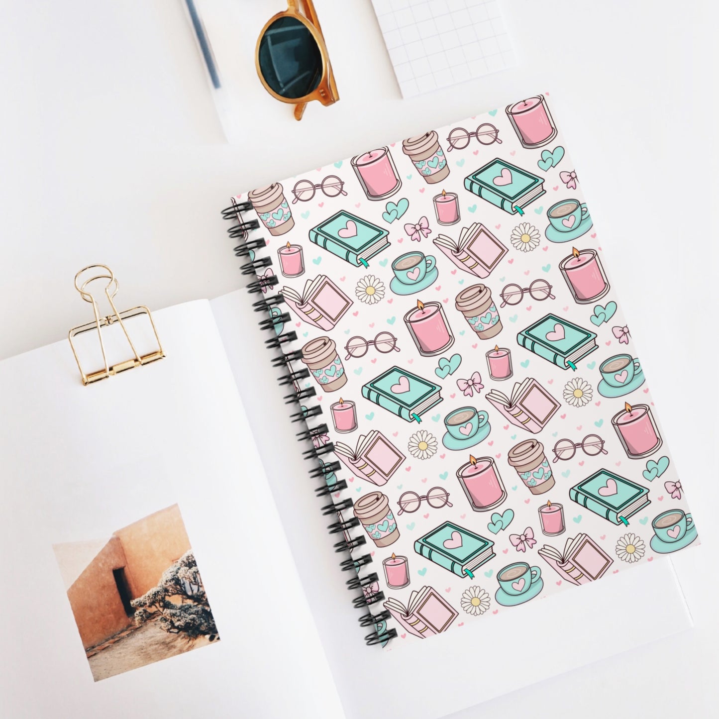 Matching mousepad, notebook, pen, pouch and bag charm/key chain lip balm holder - Personalization option available!