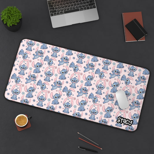Cute Stich Desk Mat, Cute Lilo & Stich Desk Mat, Office Decor, Gaming Mouse Pad, Easy Clean Desk Accessory, Gift for Students and Teachers, Desk Mat for Kids