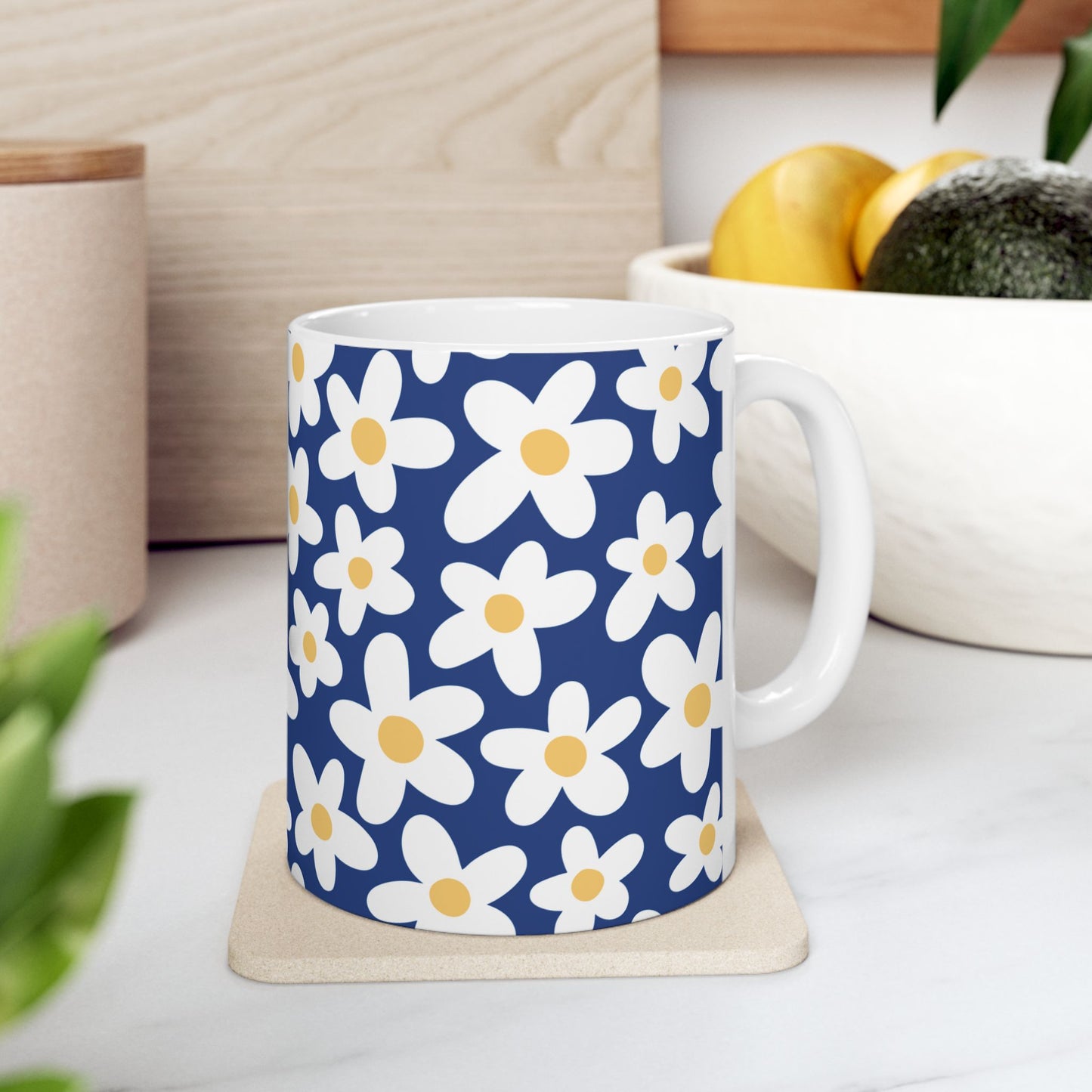 Cute Retro Flowers Coffee Mug (11oz)