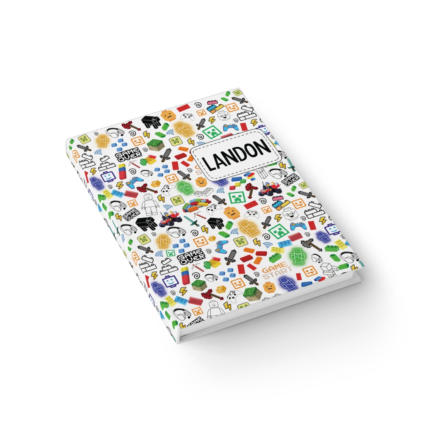 Personalized Minecraft and Lego Sketchbook for Boys