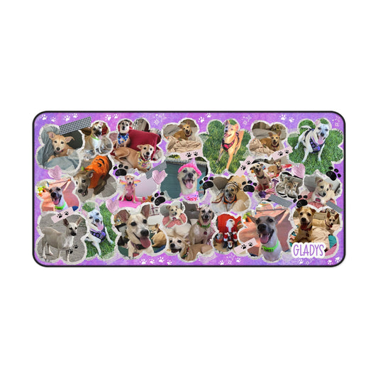 Cute Pet-Themed Desk Mat, Personalized Desk Accessory, Dog Lover Gift, Home Office Decor, Animal Print Desk Pad