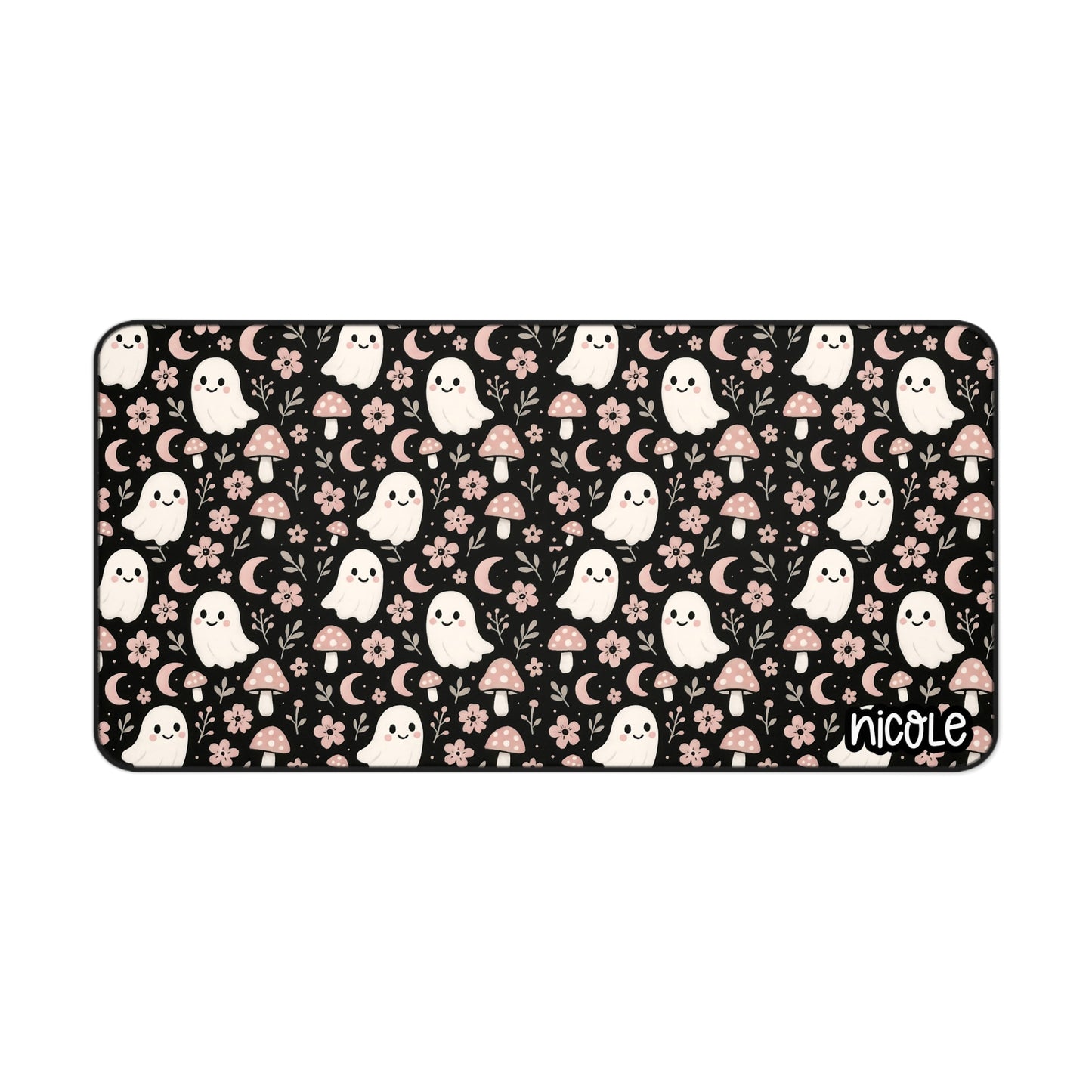 Cute Ghost Desk Mat for Cozy Workspaces, Office Decor, Halloween Vibes, Perfect Gift for Students and Creatives