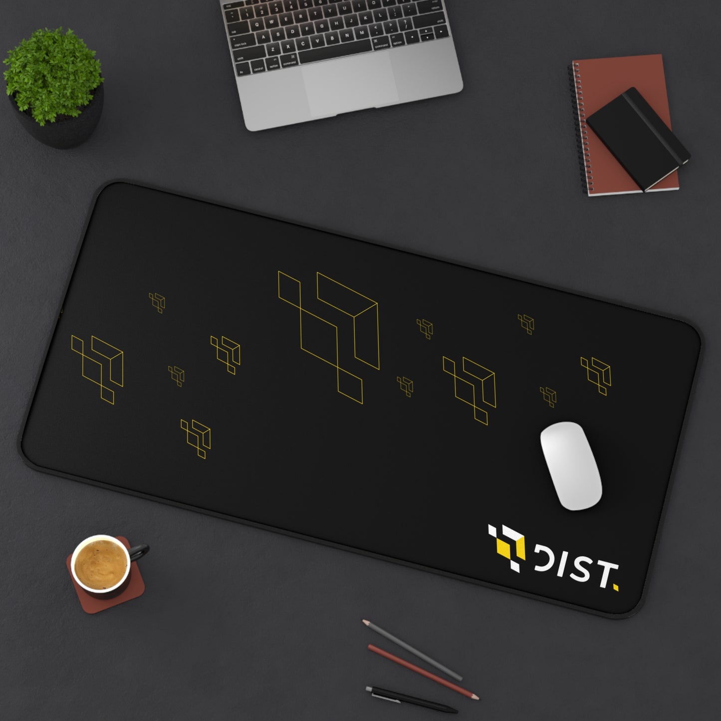 Stylish Office Desk Mat with Modern Geometric Design