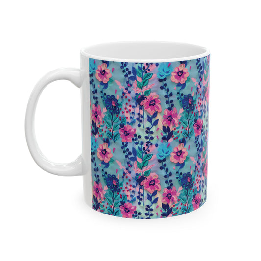 Cute Floral Coffee Mug (11oz)