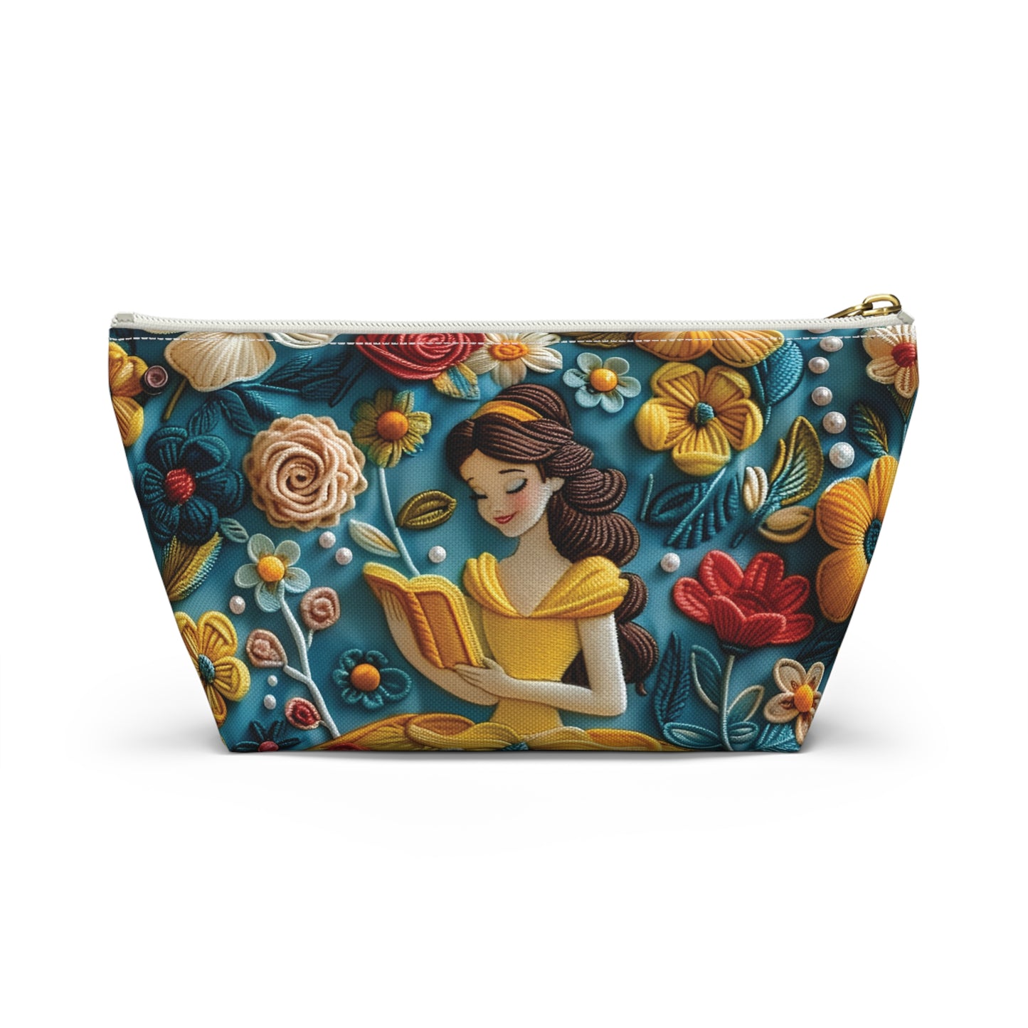 Disney Princess Belle Reading Floral Pouch | Princess Belle Accesories Bag