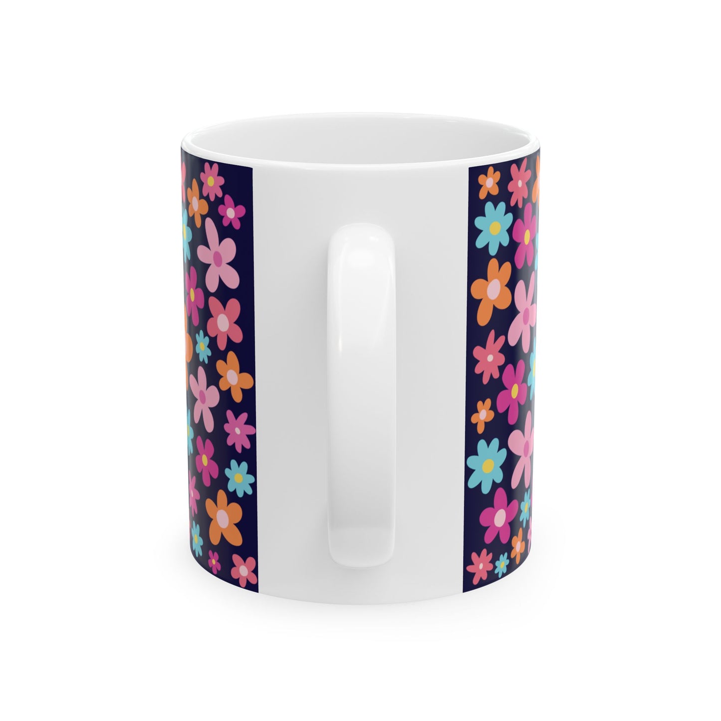 Colorful Floral Ceramic Mug - 11oz & 15oz