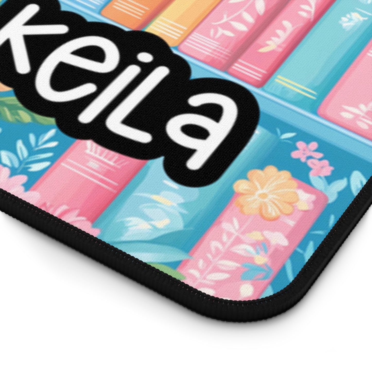 Personalized Desk Mat | Cute Booklover Desk Pads