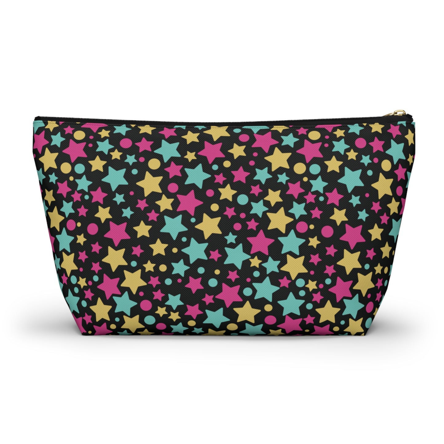 Personalized Pouch with Stars | Black Accesories Bag