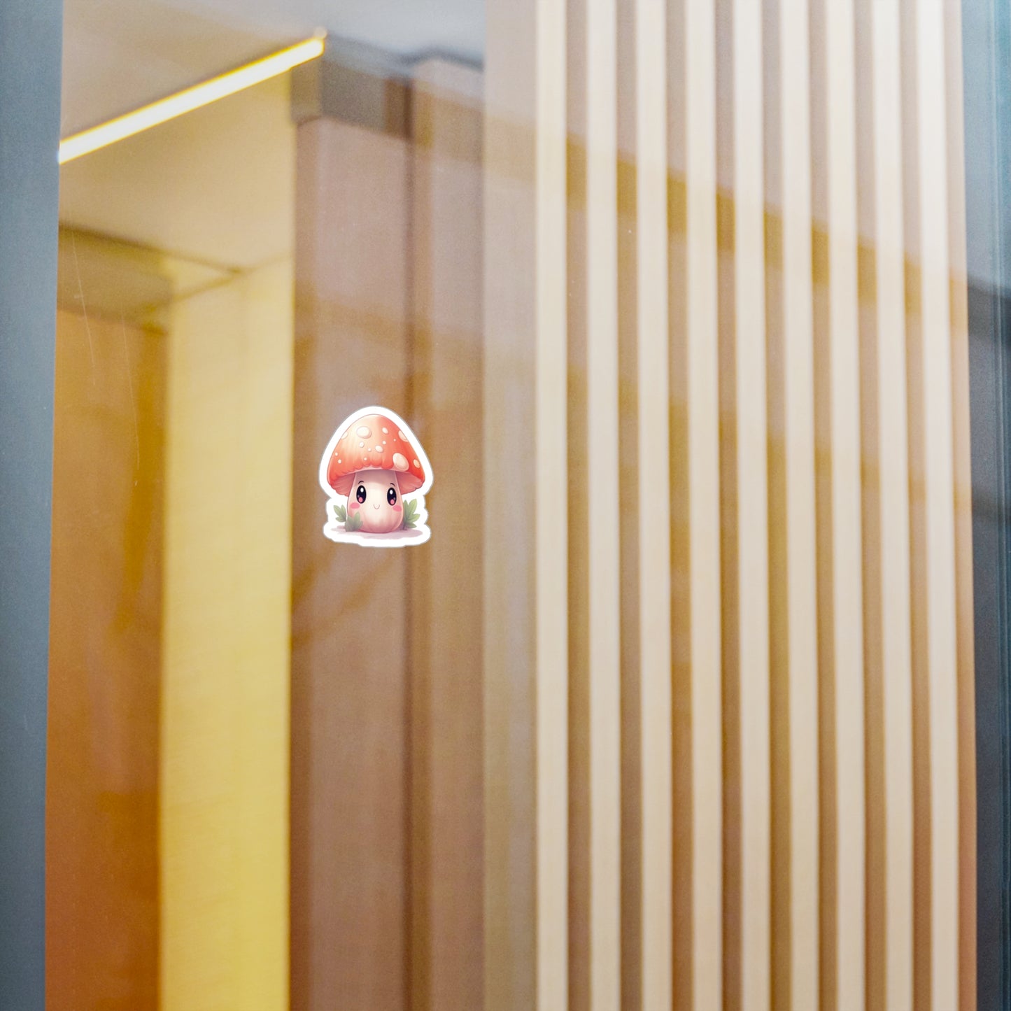 Cute Mushroom Decorative Sticker (waterproof) 2”x2”