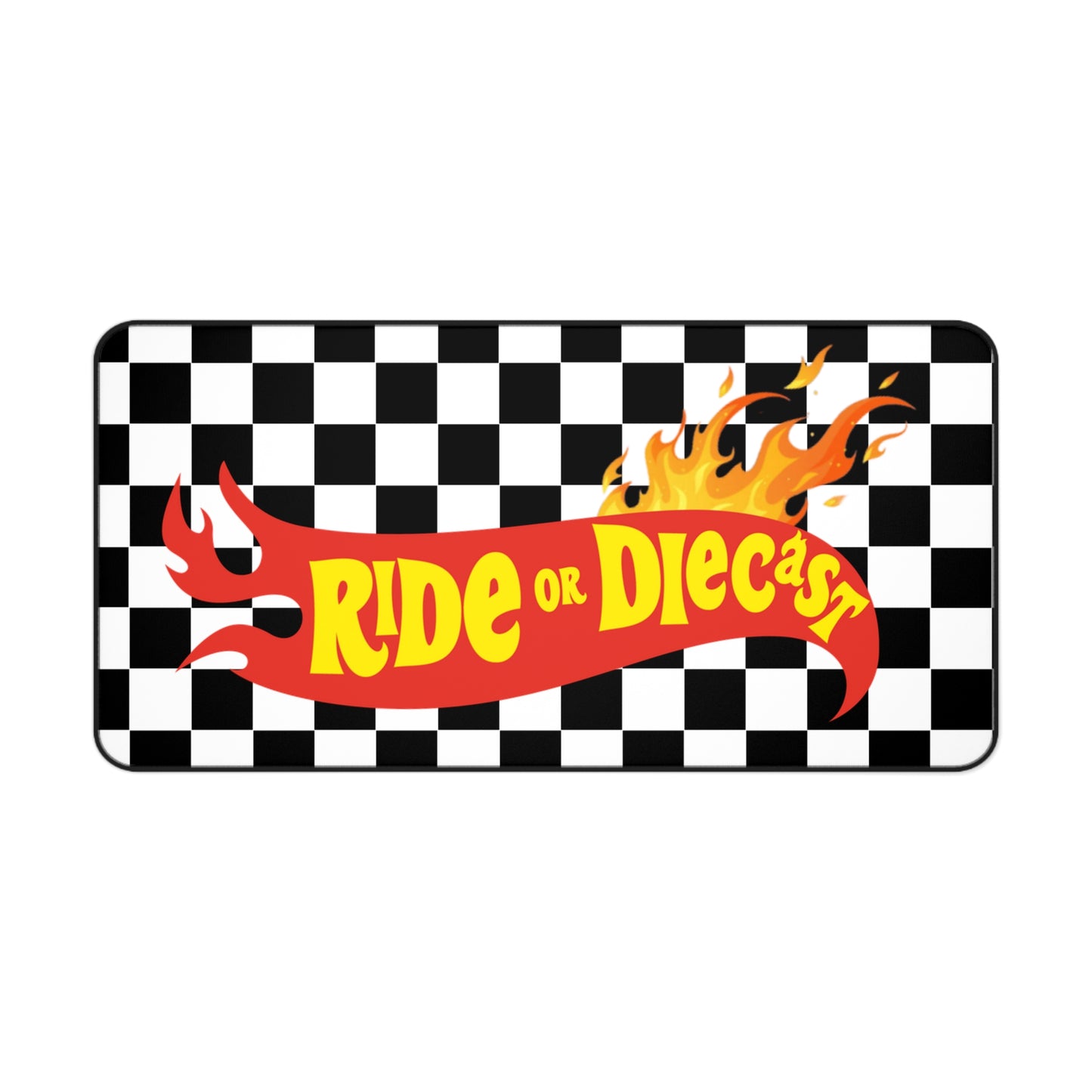 Ride or Die Desk Mat - Racing Motif Premium Desk Pad