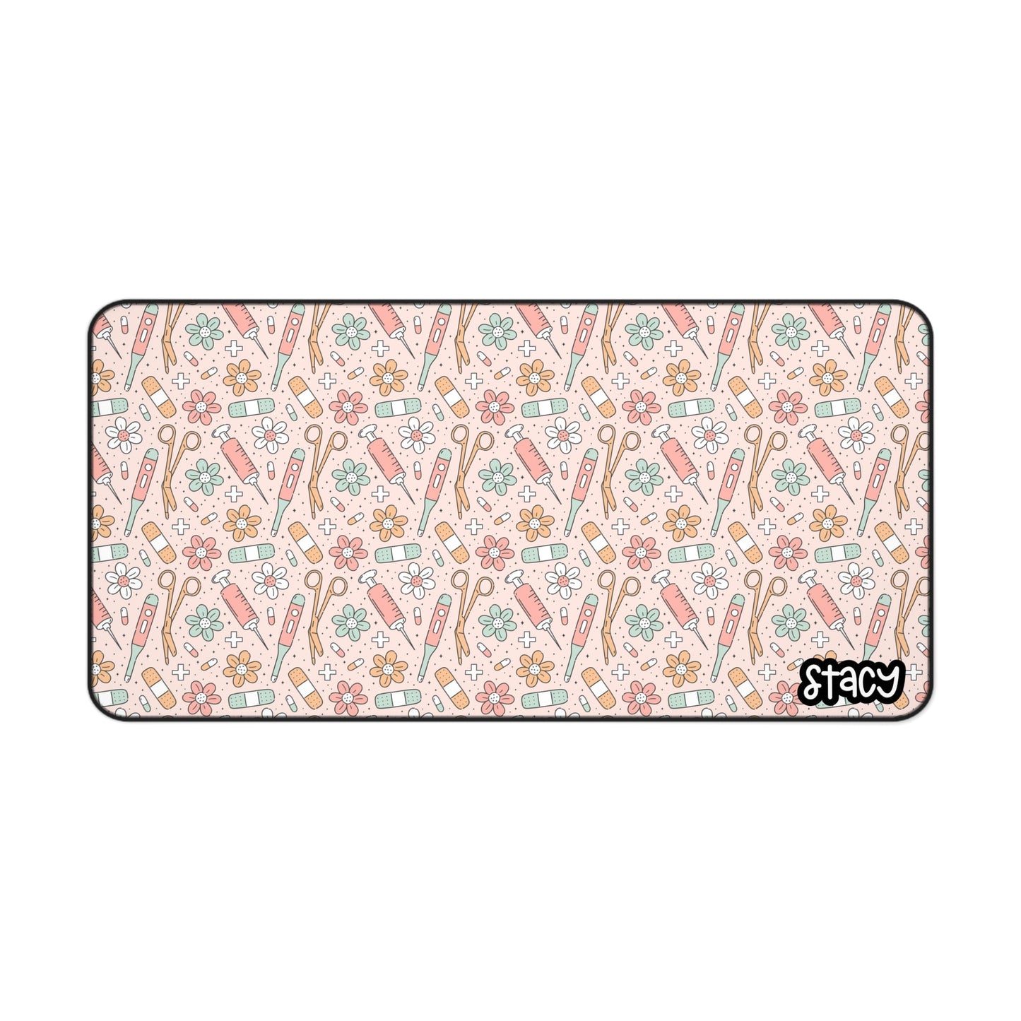 Cute Nurse Themed Desk Mat, Nurse Mouse Pad, Doctor Themed Desk Mat, Doctor Mouse Pad, Office Decor, Gamer Mouse Pad, Gift for Her, Nurse Supplies, Nurse Gift Idea